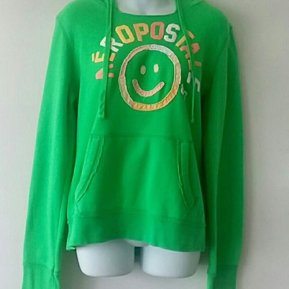 COPY - Aéropostale XL Green Smiley Hoodie